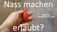 Stein der Harmonie nass machen